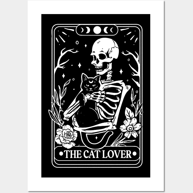 The cat lover tarot, Shirt, Skeleton Tarot Card Shirt, Tarot flower skull shirt, Flower Skull Shirt, Tarot Card Lover Shirt, Skeleton Wall Art by Y2KSZN